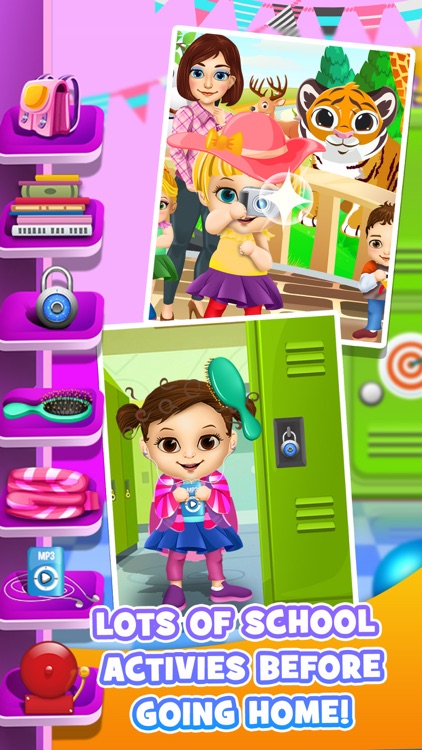 First Day of School - Baby Salon Make Up Story & Makeover Spa Kids Games! screenshot-4