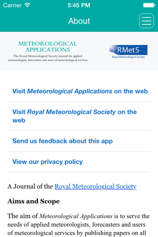 Meteorological Applications screenshot 3