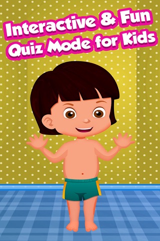 Kids Learning Body Parts – Babies preschool and kindergarten app for fun listen, touch, hear and see learning with memory match game screenshot 4