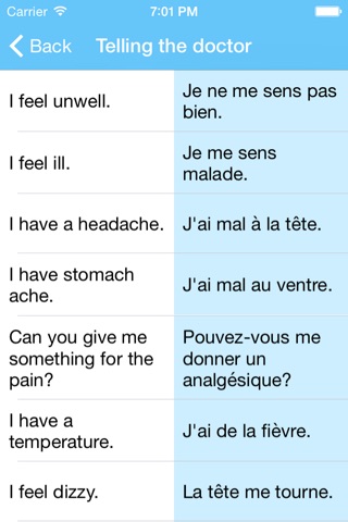 French phrasebook - popular phrases screenshot 3