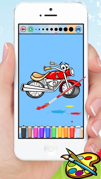 Vehicles & Car Coloring Book - Drawing for kids free games screenshot-4