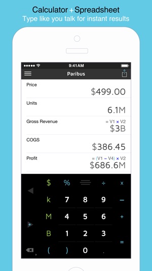 Paribus Calculator