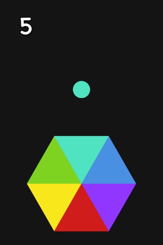 Color Spin - Match The Color Of The Dropping Balls With The Spinning Hexagon screenshot 2