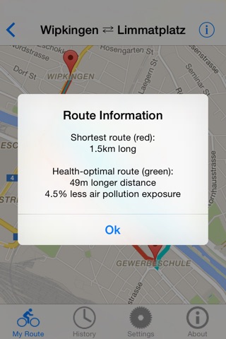 hRouting - The Health-Optimal Route Planner screenshot 3