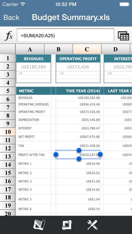 My Spreadsheet-For Ms Office Excel Pro screenshot-3