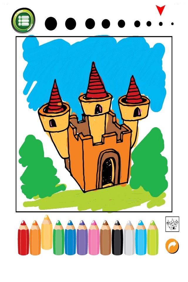 House And Castle Coloring Book : Free for Kids And Toddlers! screenshot 2