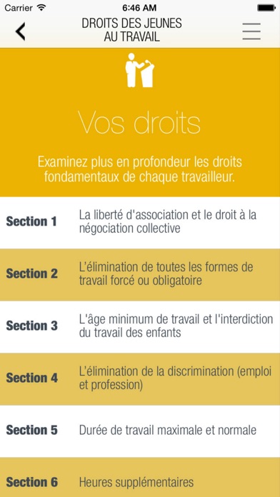 How to cancel & delete Droits des jeunes au travail from iphone & ipad 2