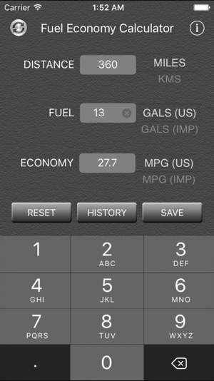 Fuel Economy Calculator and Converter