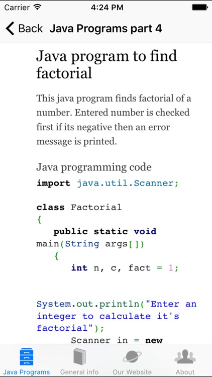 100+ Java Programs with Output screenshot-3