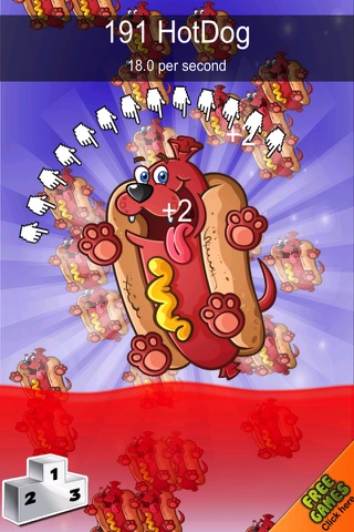 A Cute Funny Hot-Dog Clickers - Tapping Frenzy screenshot 2
