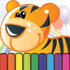 Activities of Coloring My Cute Zoo Animals for Preschool boy and girl
