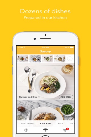Savory - Made to Order Meals that Come to You. screenshot 2