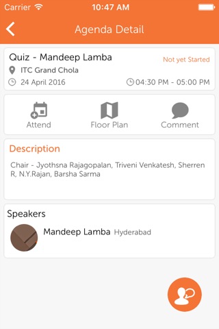 RETICON conference app screenshot 4