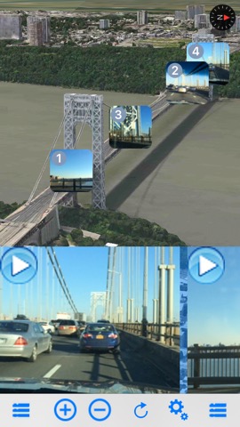 Video Map 3D Free - 3D Cities Viewのおすすめ画像1