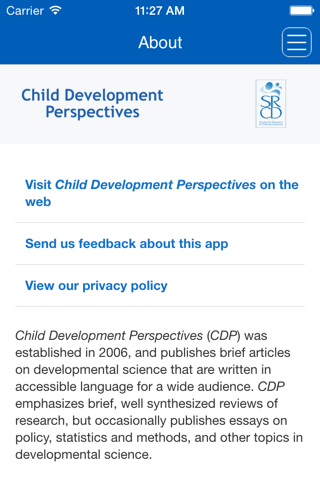 Child Development Perspectives screenshot 3