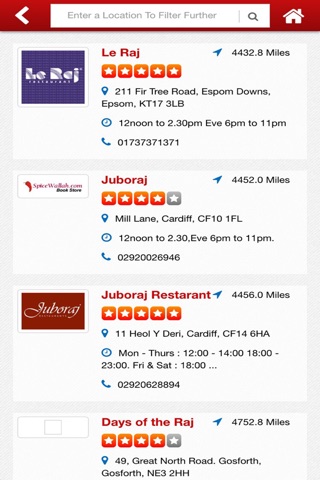 British Curry Awards - Restaurants Guide screenshot 2