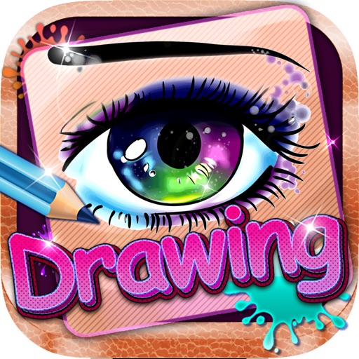 Drawing Desk Eyes : Draw and Paint  Coloring Books Edition Free icon