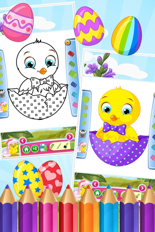 Easter Egg Coloring Book World Paint and Draw Game for Kids screenshot 3