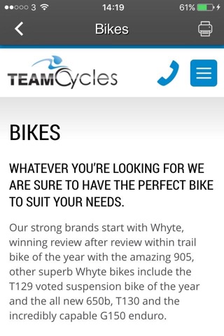 Team Cycles screenshot 4