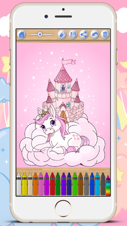 Paint pictures of unicorns Drawings of unicorn coloring or painting the magical unicorn - Premium