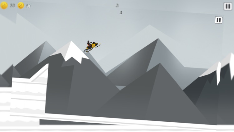 Snowmobile mountain trails hardcore racing Free