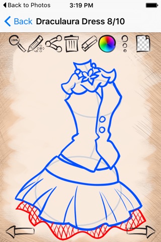 Draw And Paint Best Princess Dresses screenshot 3