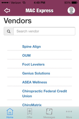 Michigan Association of Chiropractors screenshot 2