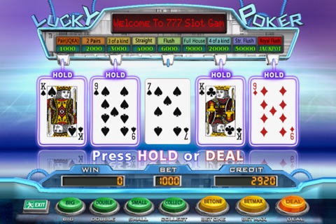 777 Poker Slot Machine 5PK screenshot 2