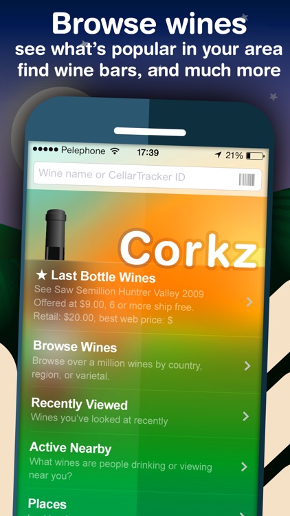 Corkz - Wine Reviews, Database, Cellar Management screenshot-0