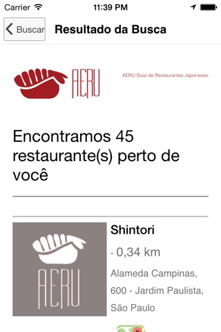 AERU - Guia de Restaurantes Japoneses screenshot 3