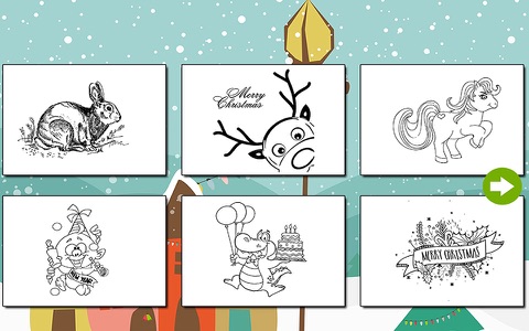 Christmas and New Year Coloring Book Painting for Kids Free screenshot 2