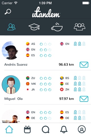 Hi uTandem - Social Language Exchange screenshot 2