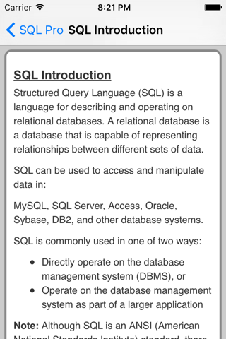 SQL Pro FREE screenshot 2