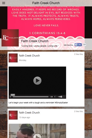 Faith Creek Church screenshot 2