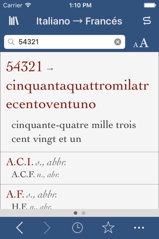 Ultralingua French-Italian screenshot 3