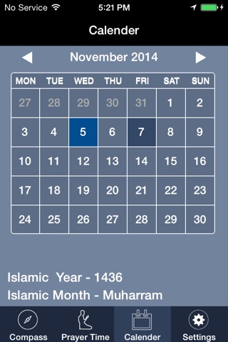 Islamic Compass : Qibla Finder and Global Prayer Times screenshot 3