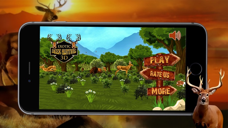 Exotic Deer Hunting 3D - Hunt the Stags in Beautiful Forest to become The Best Hunter of Season