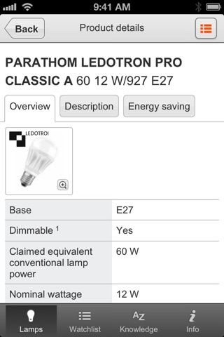 OSRAM Lamp Finder Professional screenshot 3