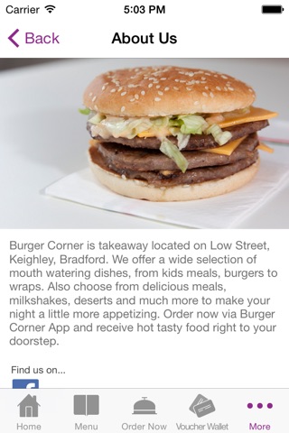 Burger Corner Keighley screenshot 2
