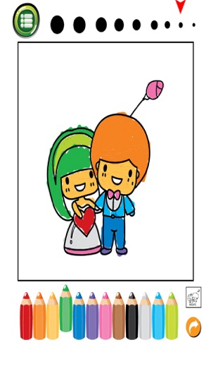 Valentine Coloring Book : Cute & Lovely! Free For Kids And T(圖2)-速報App