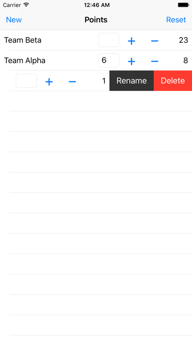 How to cancel & delete Points - Scoresheet from iphone & ipad 4