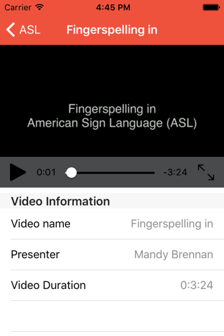 Fingerspelling in American Sign Language (ASL) for beginners and elementary improvers screenshot 2
