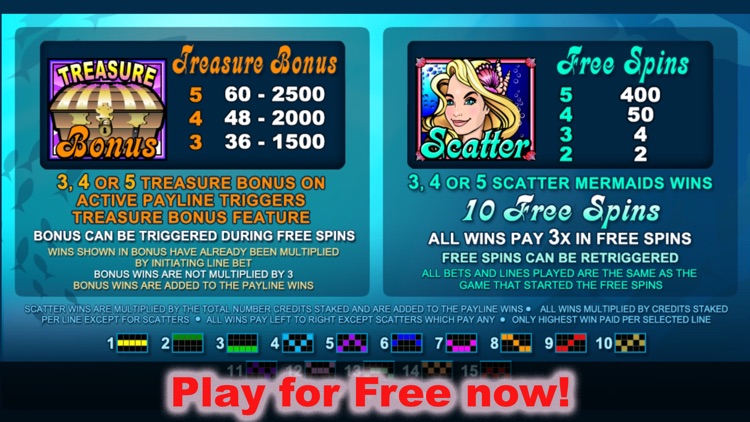 Slots - Mermaids Millions - The best free Casino Slots and Slot Machines! screenshot-3