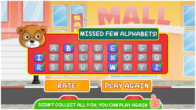 ABC Go Skateboard with Bear Free - Alphabets learning game f(圖3)-速報App