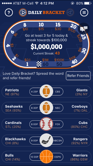 Daily Bracket: Sports Pick'em(圖1)-速報App