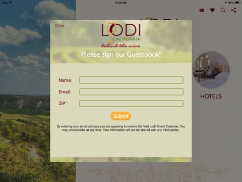 Visit Lodi Kiosk screenshot 2