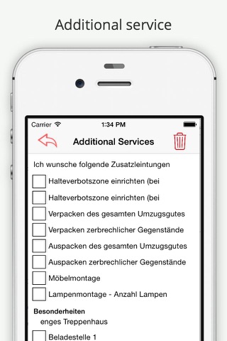 Umzugskalkulator screenshot 3