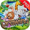 Drawing Desk Cute Anime Animals : Draw and Paint Coloring Books Edition Pro