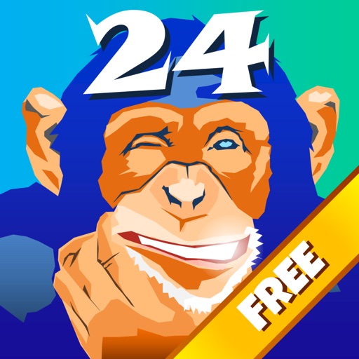 Chimp 24 - Free Brain entertaining arithmetic puzzles Icon