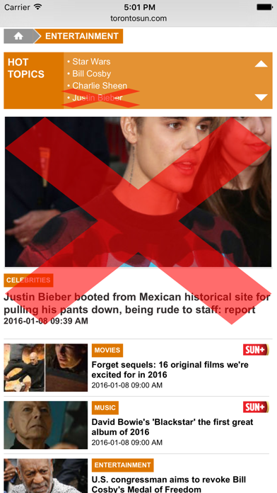 How to cancel & delete JB Blocker - Block Bieber content from iphone & ipad 1